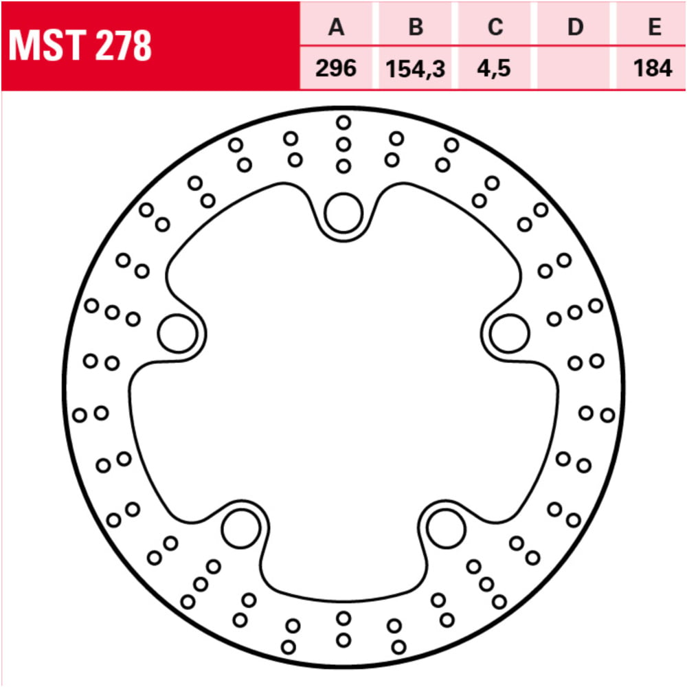 Bremsscheibe schwimmend msw 278 von TRW