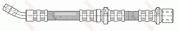 Bremsschlauch Hinterachse rechts TRW PHD443 von TRW