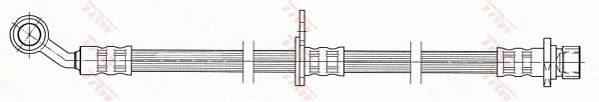 Bremsschlauch Vorderachse rechts TRW PHD463 von TRW