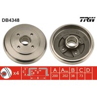 Bremstrommel TRW DB4348 von Trw