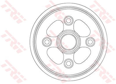 Trw Bremstrommel [Hersteller-Nr. DB4555] für Chevrolet von TRW
