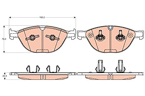 Lucas Motoren gdb2026ábrake Pad Set, Bremse von TRW