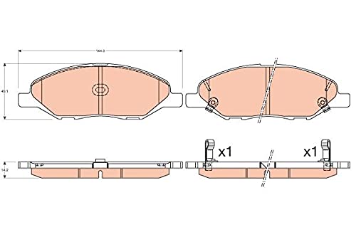 Lucas Motoren gdb3577â Pad Set, Scheibenbremse von Lucas Oil