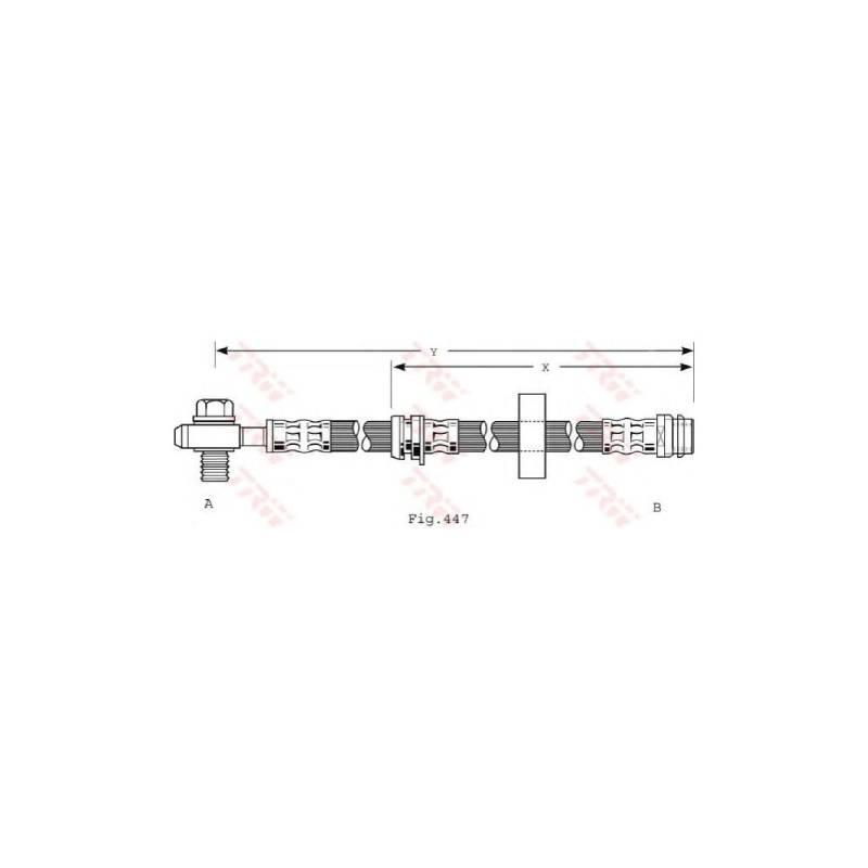 TRW Automotive AfterMarket PHD489 Bremsschlauch von TRW