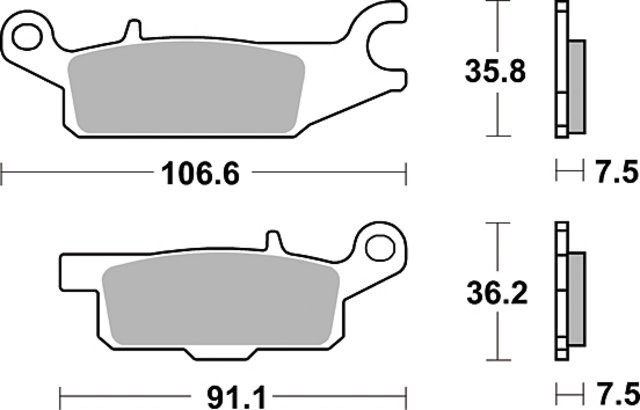 TRW Brake Pad Trw Mcb801Si von TRW