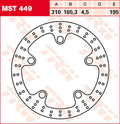 TRW Brake Rotor Fix Round L/R von TRW