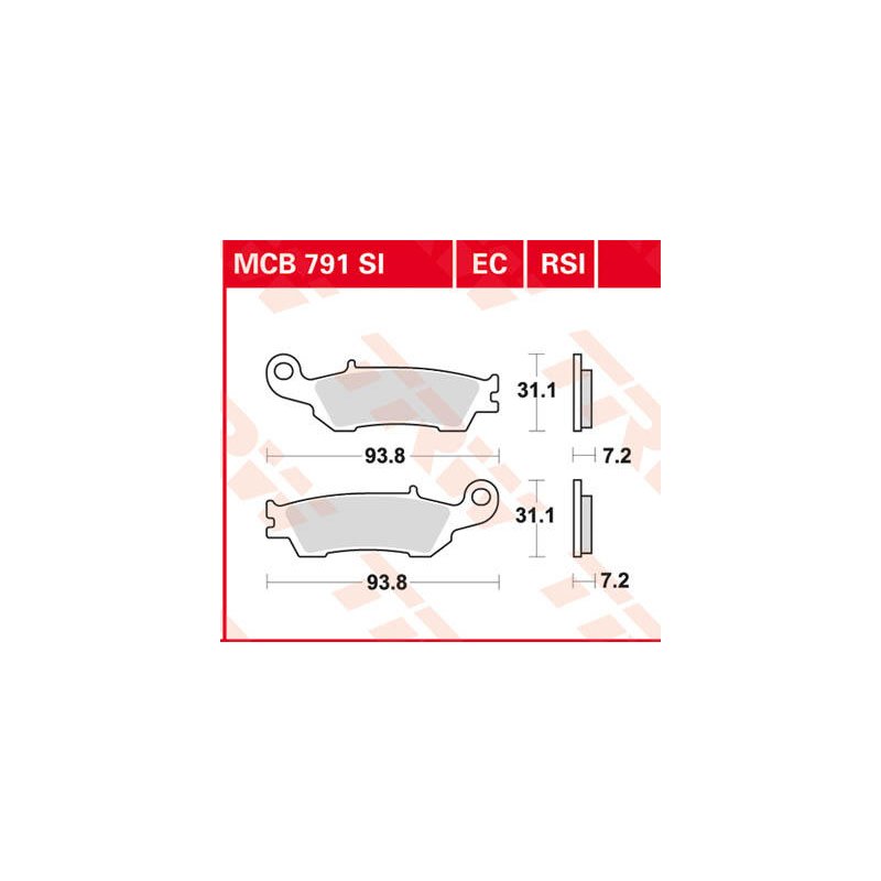 TRW Bremsbeläge Mcb791Rsi von TRW