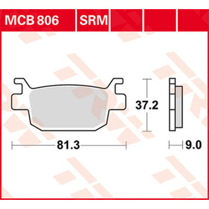 TRW Sinter Bremsbeläge Roller & Offroad ECE R90 homologiert von TRW