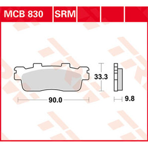 TRW Sinter Bremsbeläge Roller & Offroad ECE R90 homologiert von TRW