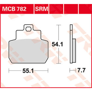 TRW Sinter Bremsbeläge Roller & Offroad ECE R90 homologiert von TRW