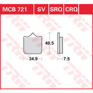 TRW Sintermetall Bremsbeläge ECE R90 homologiert von TRW