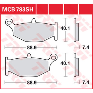 TRW Sintermetall Bremsbeläge ECE R90 homologiert von TRW