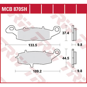 TRW Sintermetall Bremsbeläge ECE R90 homologiert von TRW