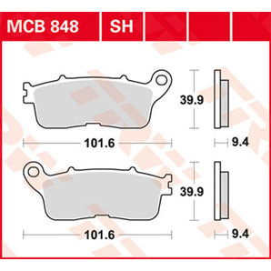 TRW Sintermetall Bremsbeläge ECE R90 homologiert von TRW