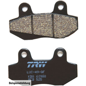 TRW Bremsbeläge organisch ECE R90 homologiert von TRW