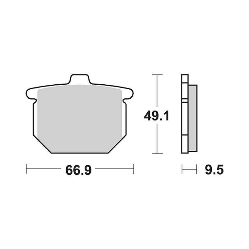 TRW Bremsbelag Trw Organ. Mcb 54 von TRW