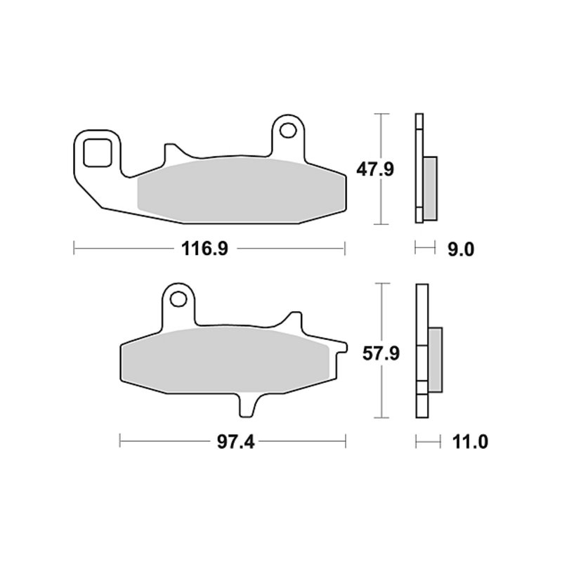 TRW Bremsbelag Trw Organ. Mcb 597 von TRW