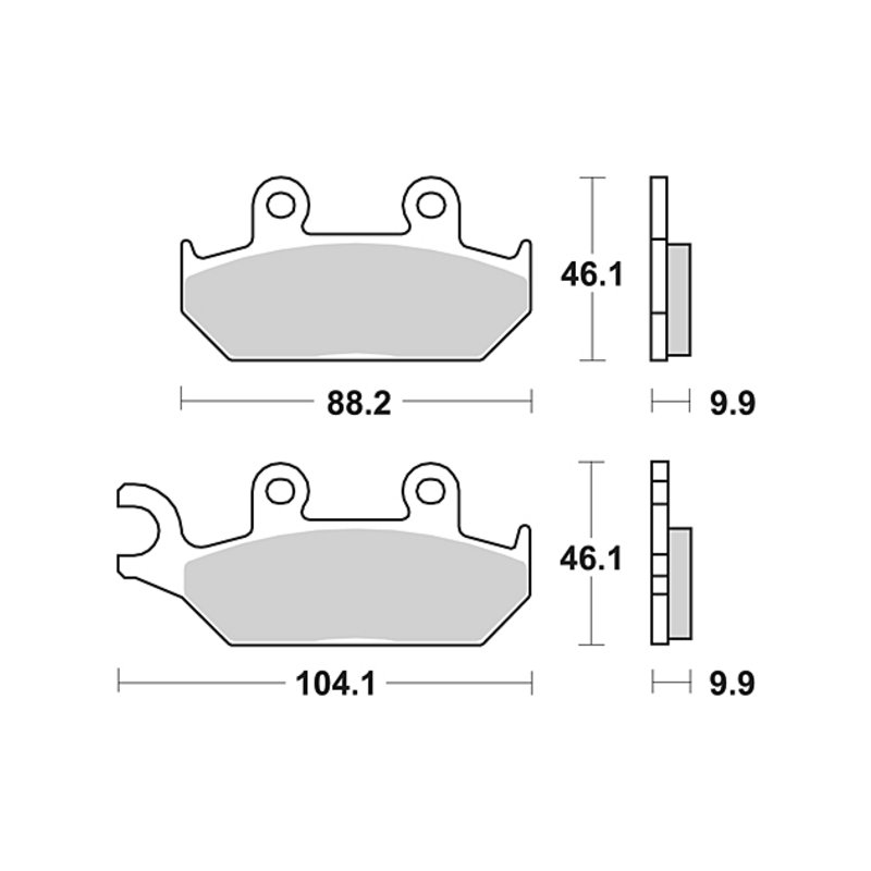 TRW Bremsbelag Trw Organ. Mcb 627 von TRW