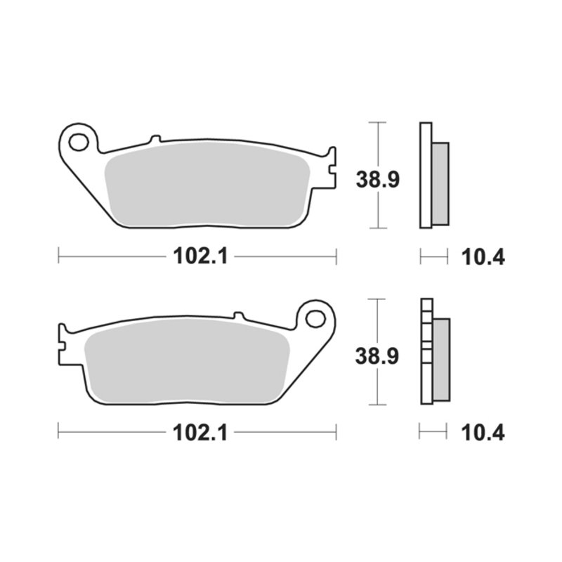 TRW Bremsbelag Trw Organ. Mcb 631 von TRW