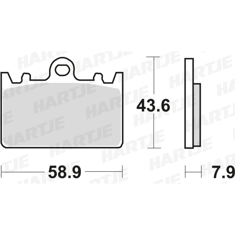 TRW Bremsbelag Trw Organ. Mcb 643 von TRW