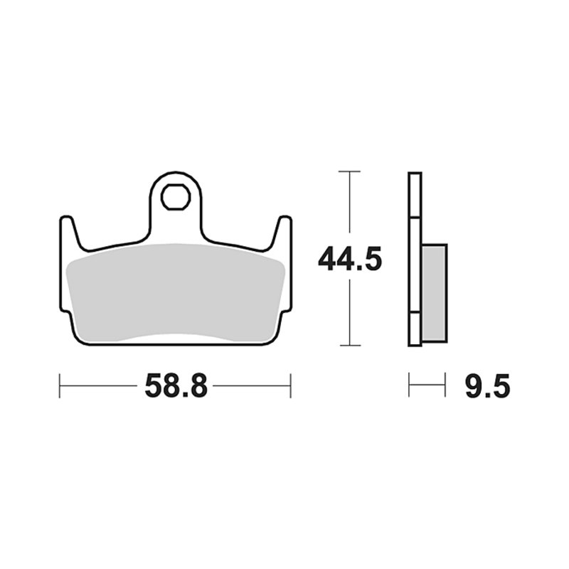 TRW Bremsbelag Trw Organ. Mcb 686 von TRW