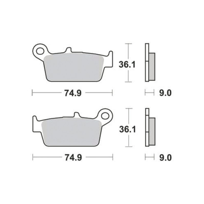 TRW Bremsbelag Trw Organ. Mcb665Ec von TRW