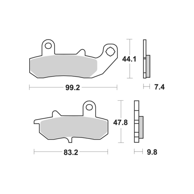 TRW Bremsbelag Trw Sinter Mcb 612 Sh von TRW