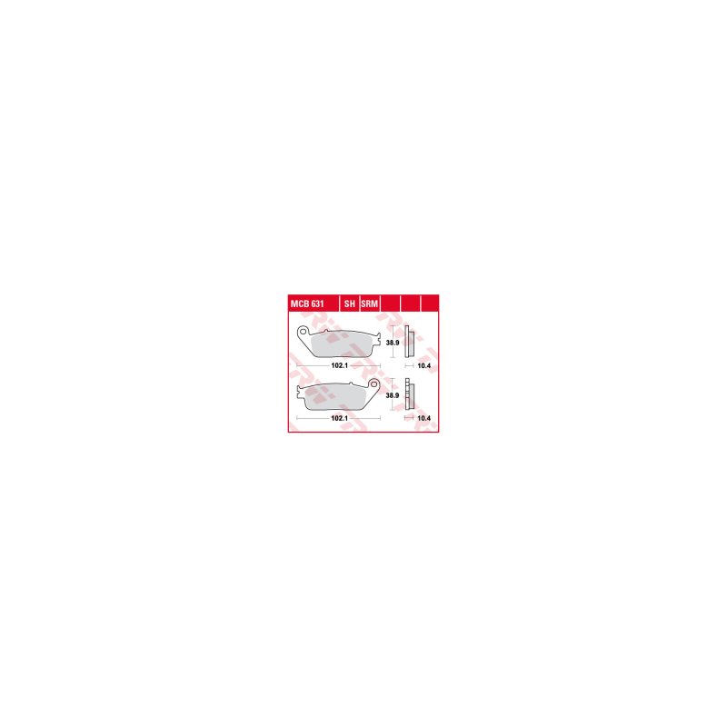 TRW Bremsbelag Trw Sinter Mcb 631 Srm von TRW