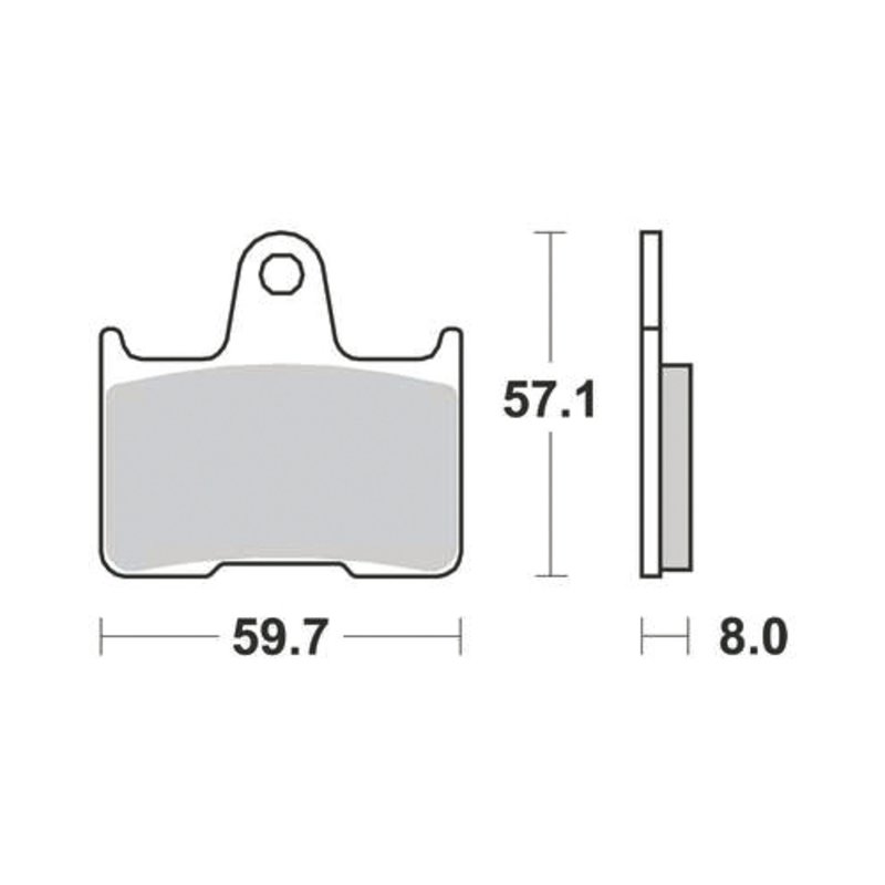 TRW Bremsbelag Trw Sinter Mcb 691 Sh von TRW