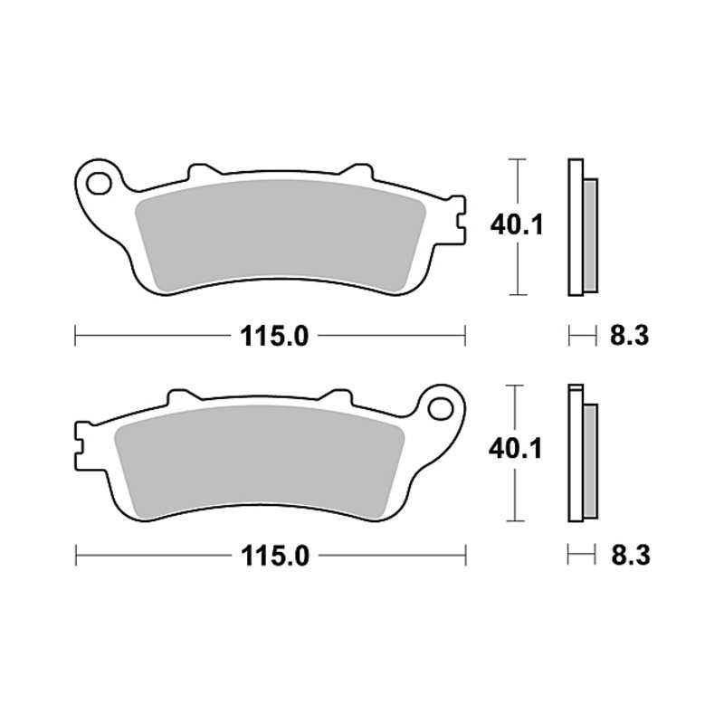 TRW Bremsbelag Trw Sinter Mcb 705 Sh von TRW