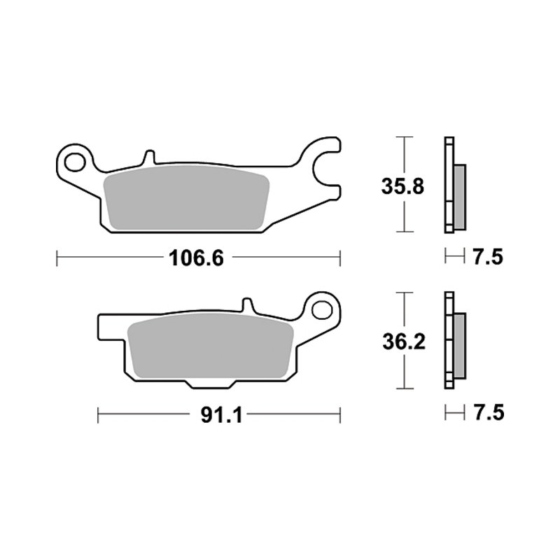 TRW Bremsbelag Trw Sinter Mcb 801 Si von TRW