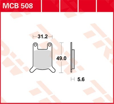 TRW Bremsbelagsatz MCB508 Bremsbeläge,Bremsklötze,Bremssteine,Bremsbeläge & Bremsbelagsatz,Bremsklötze & Bremsbelagsatz von TRW