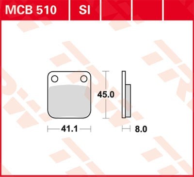 TRW Bremsbelagsatz MCB510SI Bremsbeläge,Bremsklötze,Bremssteine,Bremsbeläge & Bremsbelagsatz,Bremsklötze & Bremsbelagsatz von TRW