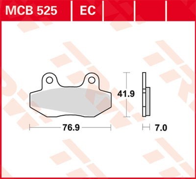 TRW Bremsbelagsatz MCB525 Bremsbeläge,Bremsklötze,Bremssteine,Bremsbeläge & Bremsbelagsatz,Bremsklötze & Bremsbelagsatz von TRW