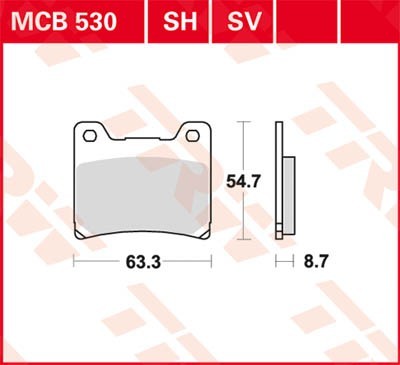 TRW Bremsbelagsatz MCB530 Bremsbeläge,Bremsklötze,Bremssteine,Bremsbeläge & Bremsbelagsatz,Bremsklötze & Bremsbelagsatz von TRW