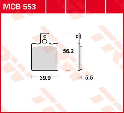 TRW Bremsbelagsatz MCB553 Bremsbeläge,Bremsklötze,Bremssteine,Bremsbeläge & Bremsbelagsatz,Bremsklötze & Bremsbelagsatz von TRW