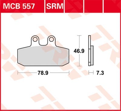 TRW Bremsbelagsatz MCB557 Bremsbeläge,Bremsklötze,Bremssteine,Bremsbeläge & Bremsbelagsatz,Bremsklötze & Bremsbelagsatz von TRW