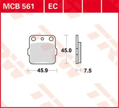 TRW Bremsbelagsatz MCB561EC Bremsbeläge,Bremsklötze,Bremssteine,Bremsbeläge & Bremsbelagsatz,Bremsklötze & Bremsbelagsatz von TRW