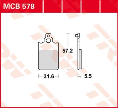 TRW Bremsbelagsatz MCB578 Bremsbeläge,Bremsklötze,Bremssteine,Bremsbeläge & Bremsbelagsatz,Bremsklötze & Bremsbelagsatz von TRW