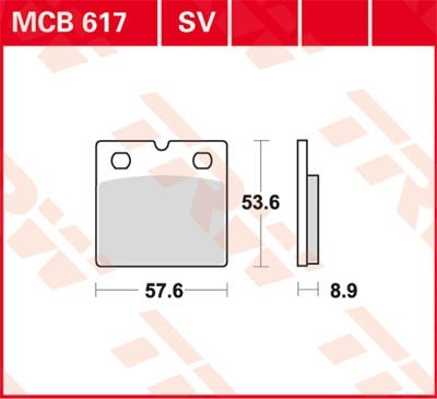 TRW Bremsbelagsatz MCB617 Bremsbeläge,Bremsklötze,Bremssteine,Bremsbeläge & Bremsbelagsatz,Bremsklötze & Bremsbelagsatz von TRW