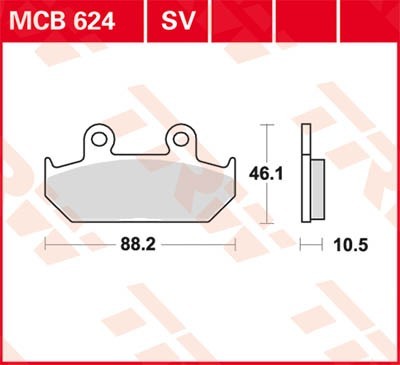 TRW Bremsbelagsatz MCB624SV Bremsbeläge,Bremsklötze,Bremssteine,Bremsbeläge & Bremsbelagsatz,Bremsklötze & Bremsbelagsatz von TRW