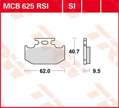 TRW Bremsbelagsatz MCB625SI Bremsbeläge,Bremsklötze,Bremssteine,Bremsbeläge & Bremsbelagsatz,Bremsklötze & Bremsbelagsatz von TRW