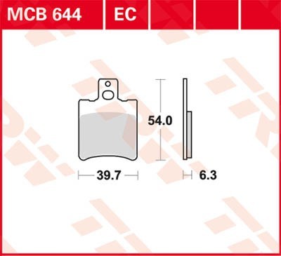 TRW Bremsbelagsatz MCB644EC Bremsbeläge,Bremsklötze,Bremssteine,Bremsbeläge & Bremsbelagsatz,Bremsklötze & Bremsbelagsatz von TRW