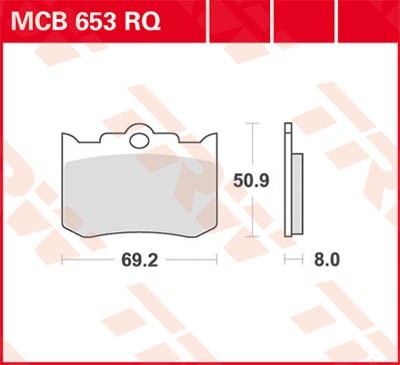 TRW Bremsbelagsatz MCB653RQ Bremsbeläge,Bremsklötze,Bremssteine,Bremsbeläge & Bremsbelagsatz,Bremsklötze & Bremsbelagsatz von TRW