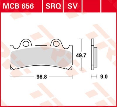 TRW Bremsbelagsatz MCB656SV Bremsbeläge,Bremsklötze,Bremssteine,Bremsbeläge & Bremsbelagsatz,Bremsklötze & Bremsbelagsatz von TRW