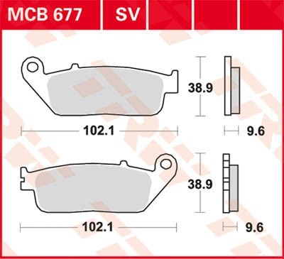 TRW Bremsbelagsatz MCB677 Bremsbeläge,Bremsklötze,Bremssteine,Bremsbeläge & Bremsbelagsatz,Bremsklötze & Bremsbelagsatz von TRW