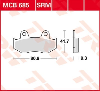 TRW Bremsbelagsatz MCB685SRM Bremsbeläge,Bremsklötze,Bremssteine,Bremsbeläge & Bremsbelagsatz,Bremsklötze & Bremsbelagsatz von TRW