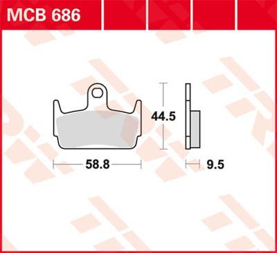 TRW Bremsbelagsatz MCB686 Bremsbeläge,Bremsklötze,Bremssteine,Bremsbeläge & Bremsbelagsatz,Bremsklötze & Bremsbelagsatz von TRW