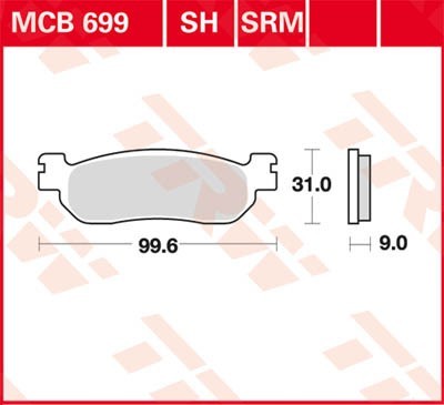 TRW Bremsbelagsatz MCB699SH Bremsbeläge,Bremsklötze,Bremssteine,Bremsbeläge & Bremsbelagsatz,Bremsklötze & Bremsbelagsatz von TRW