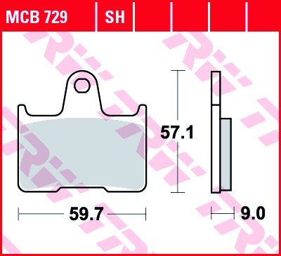 TRW Bremsbelagsatz MCB729SH Bremsbeläge,Bremsklötze,Bremssteine,Bremsbeläge & Bremsbelagsatz,Bremsklötze & Bremsbelagsatz von TRW